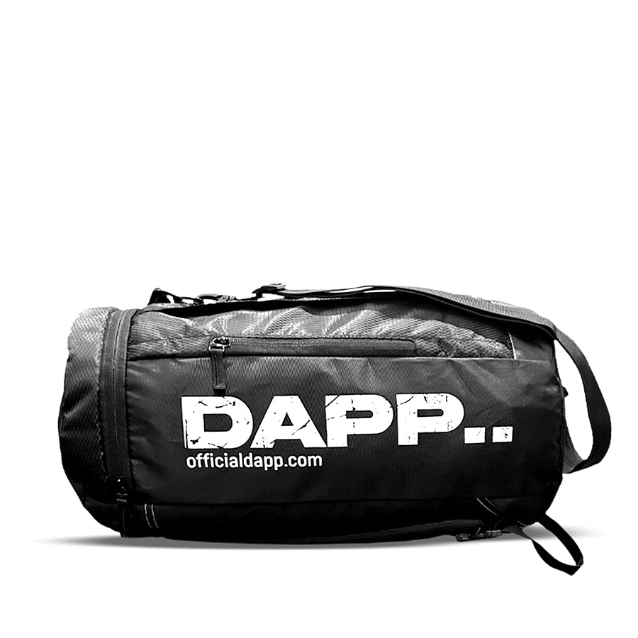 DAPP ActiveKitG Weightlifting Black Shoes and Athletic Duffle Bag Black and Hydration Gallon