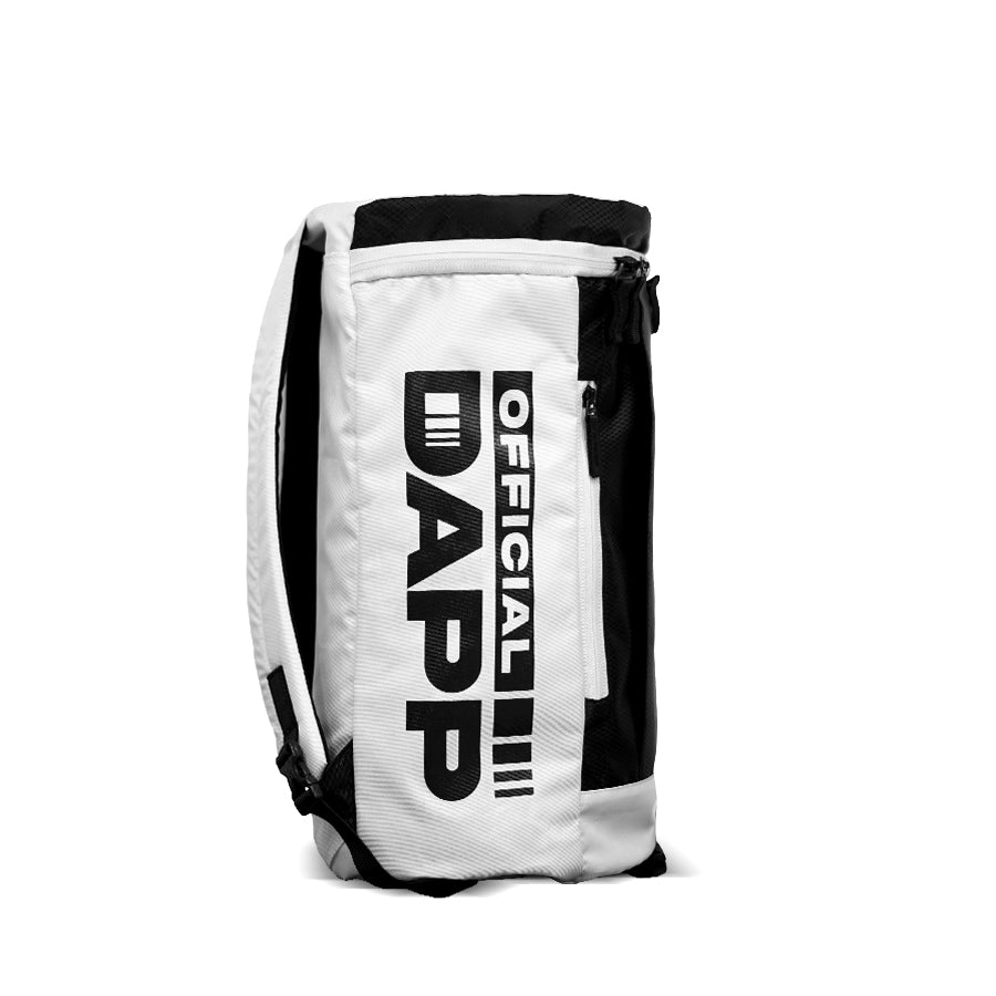 DAPP ActiveKitG Weightlifting Shoes White and Athletic Duffle Bag white and Hydration Gallon