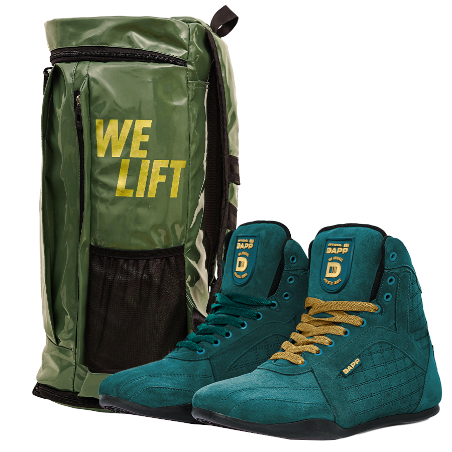 Pro ActiveKit Weightlifting Shoes and Pro Duffle Bag Green