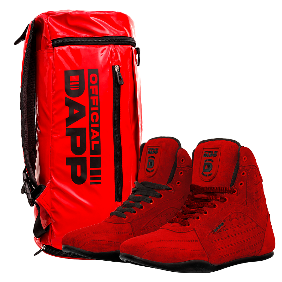 Pro ActiveKit Weightlifting Shoes and Pro Duffle Bag Red