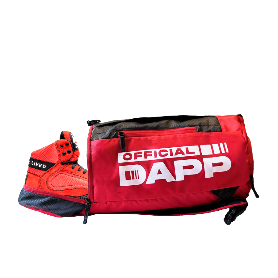 DAPP ActiveKit Weightlifting Red Shoes and Athletic Duffle Bag Red