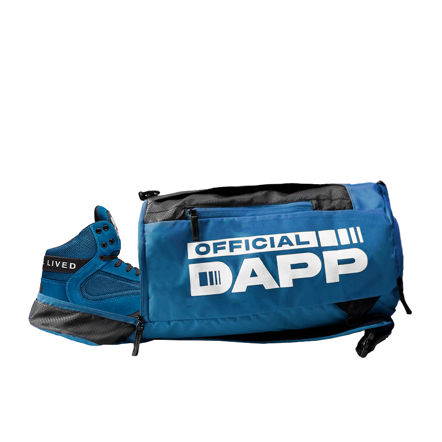 DAPP ActiveKit Weightlifting Blue Shoes and Athletic Duffle Bag Blue