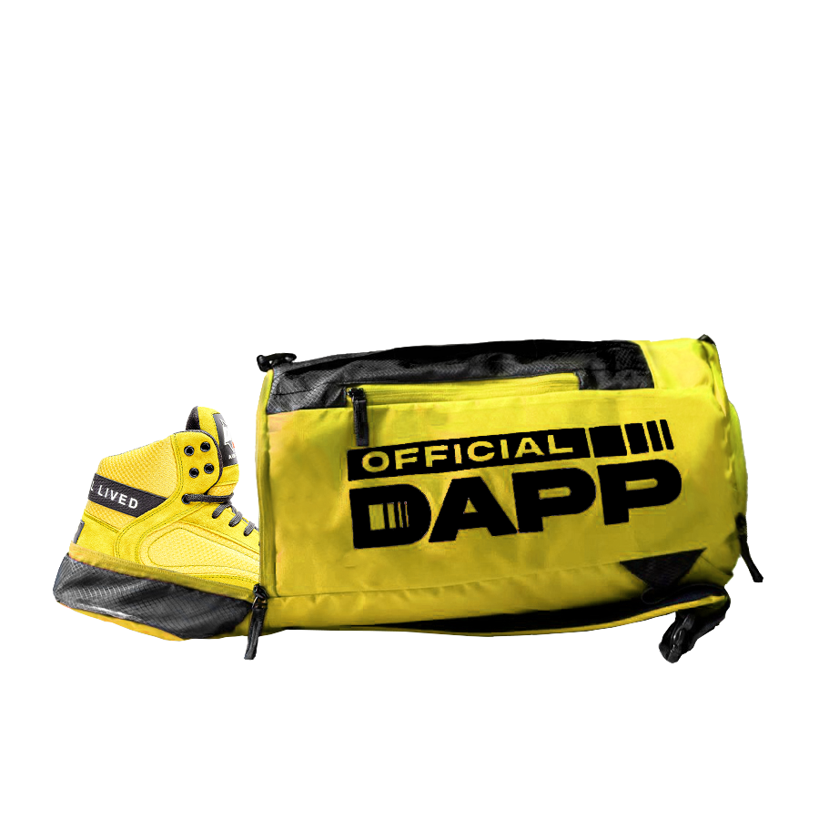 DAPP ActiveKit Weightlifting Yellow Shoes and Athletic Duffle Bag Yellow